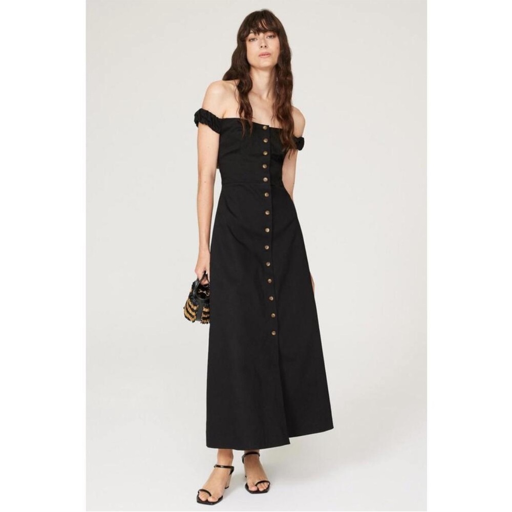 ▪️FAVORITE DAUGHTER The Lovesick Off the Shoulder Dress Black